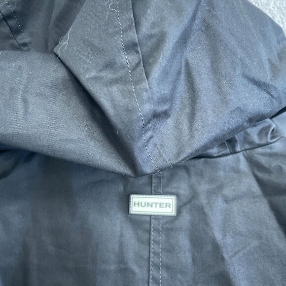 NEW Hunter Women's L Cotton Smock Rain Jacket Hooded Black - Picture 9 of 11